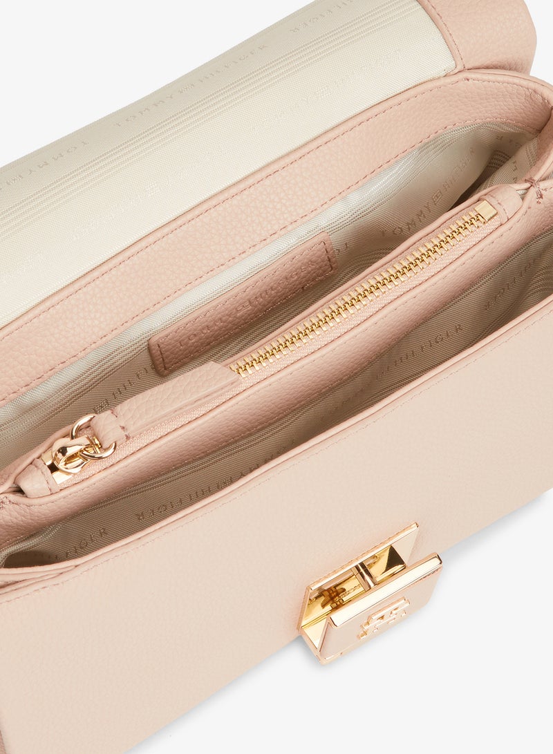 TOMMY HILFIGER TH Monogram Pebble Grain Crossbody Bag - Image 5